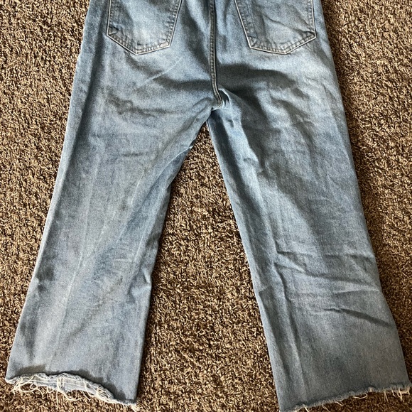 Cropped Wide Leg Jeans Light Wash - Picture 2 of 2